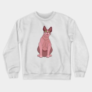 Paper Cut Cats Series! Hairless Cat Crewneck Sweatshirt